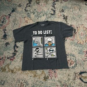 Urban pipeline, graphic tee size, large, gray, black, and multicolored